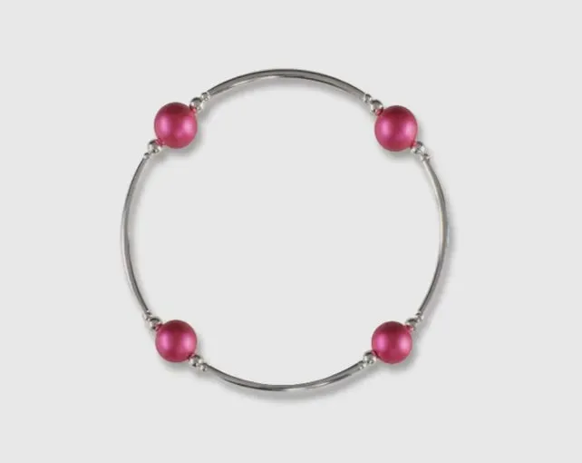 Accessories- Sterling Silver Mulberry Beaded Blessing Bracelet