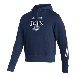 ADIDAS ADULT WINNIPEG JETS REVERSE RETRO 2.0 PULLOVER HOODIE