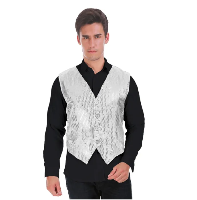 Adult Sequin Waistcoat Vest