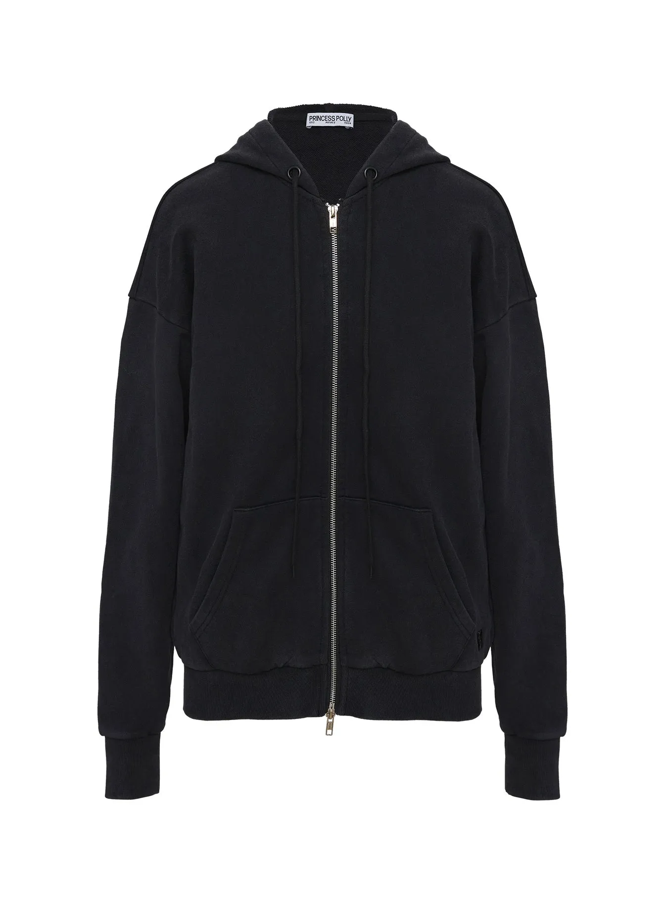 All Day Oversized  Hoodie Washed Black