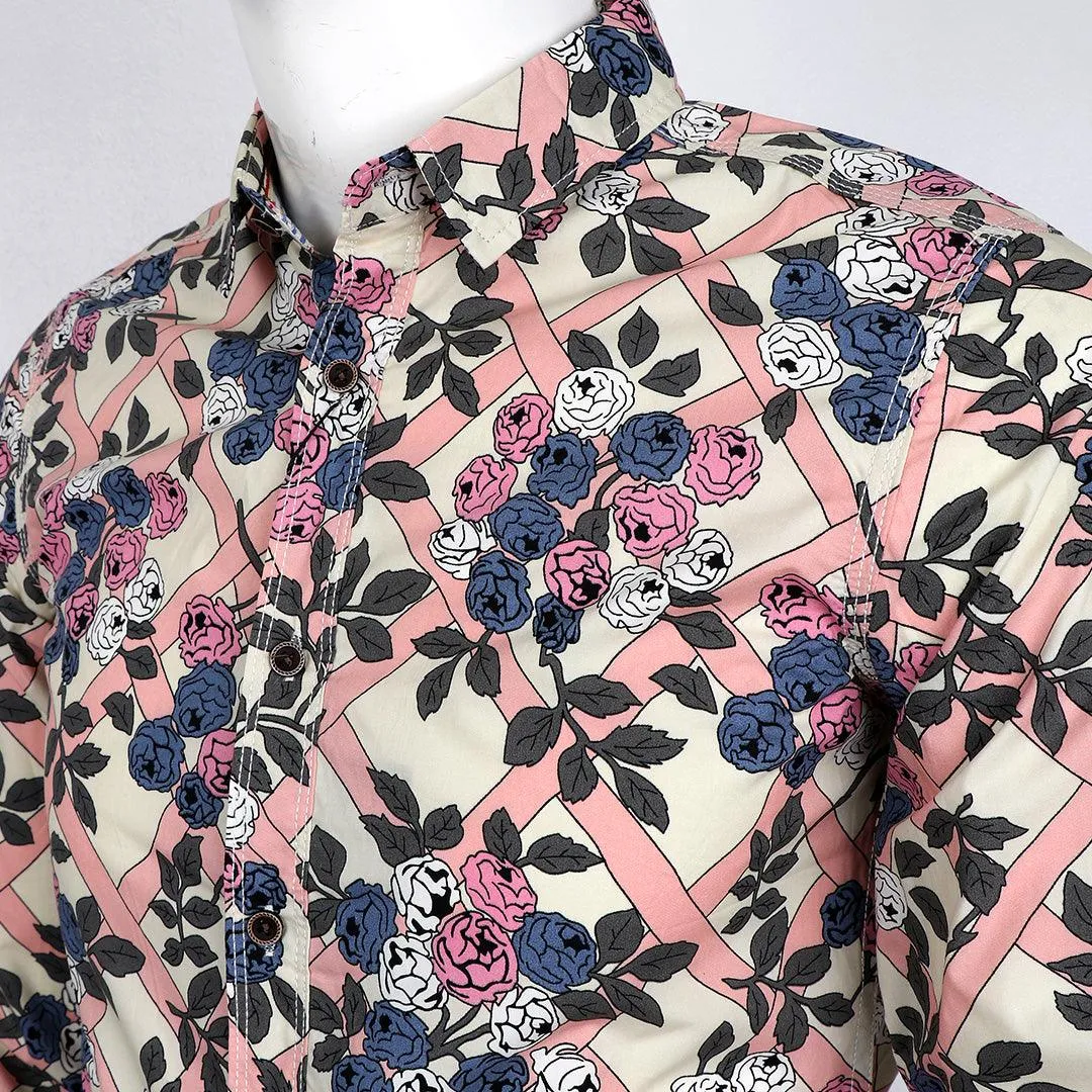 Badgley Mens Flowery  Styled Shirts