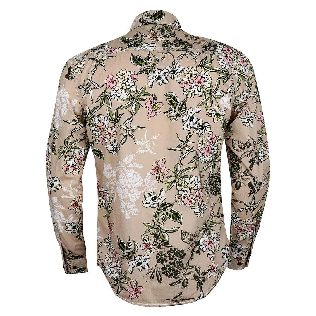 Badgley Mens Styled Flowery Shirts