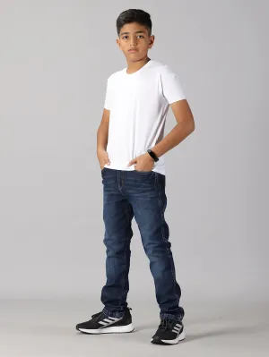 Boys Solid Round neck Tee & Denim Pant Set