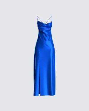 Celeste Satin Midi Dress