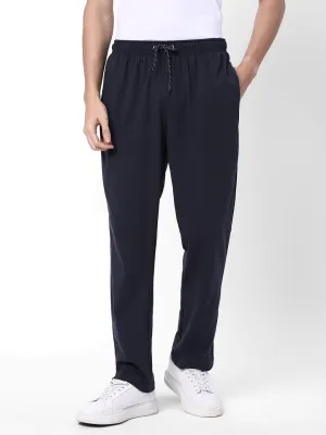 Cotstyle Men's Super Combed Cotton Regular-Fit Track Pants with Side Pocket, Colour Dark Grey-Style no.TP1101