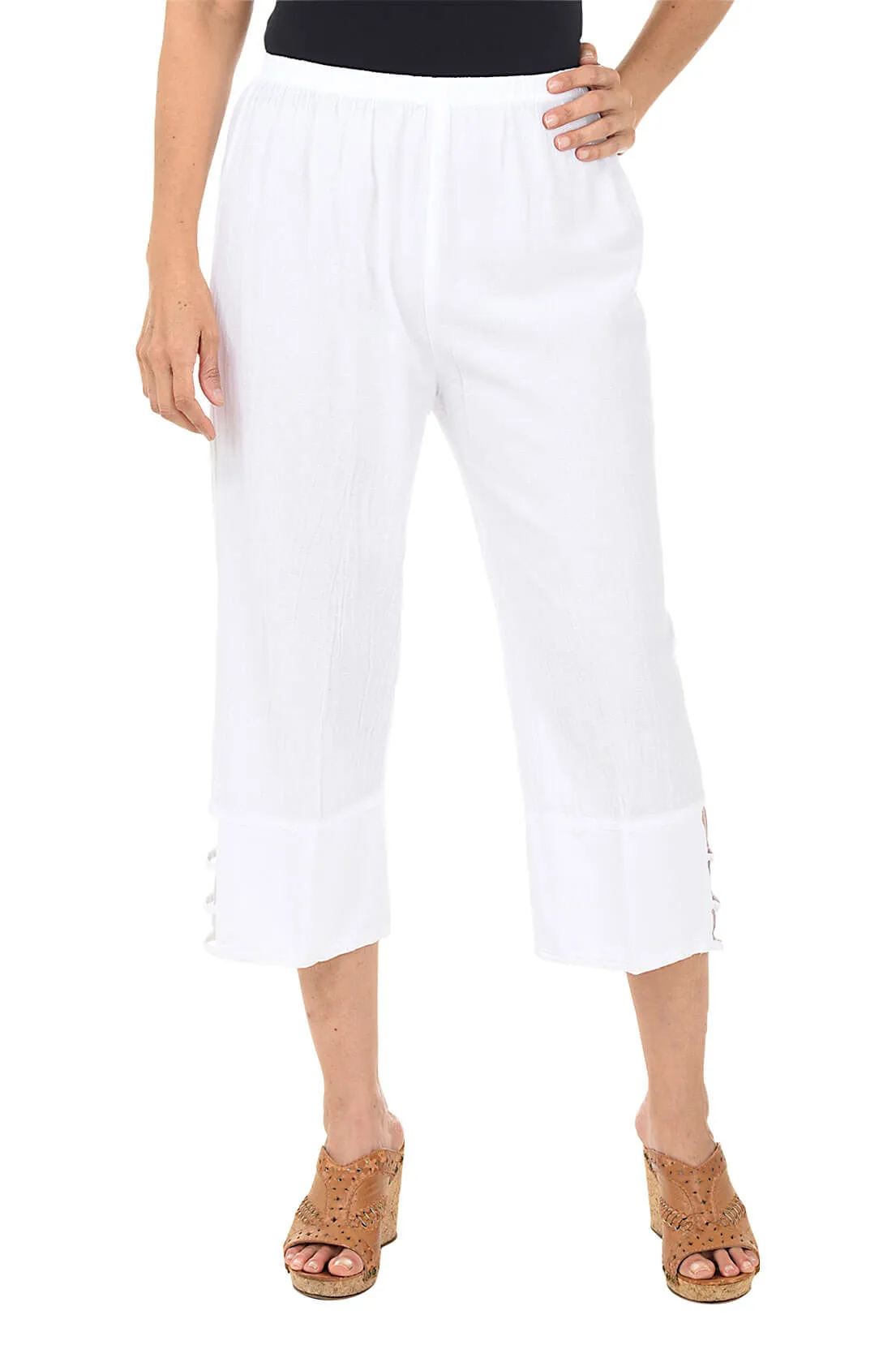 Crinkle Cabana Capri Pant