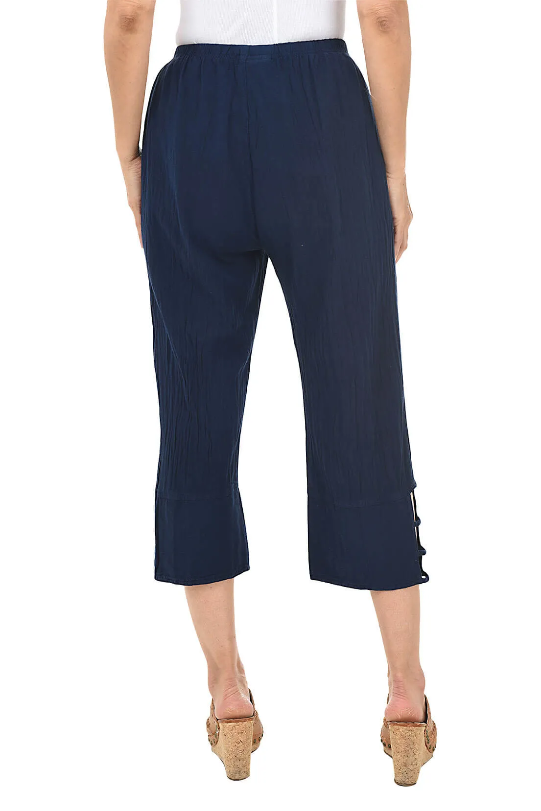 Crinkle Cabana Capri Pant