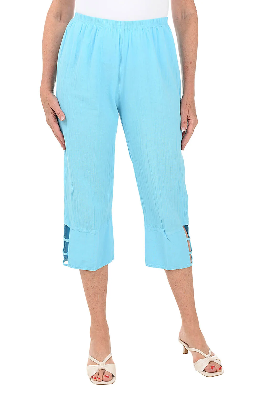 Crinkle Cabana Capri Pant