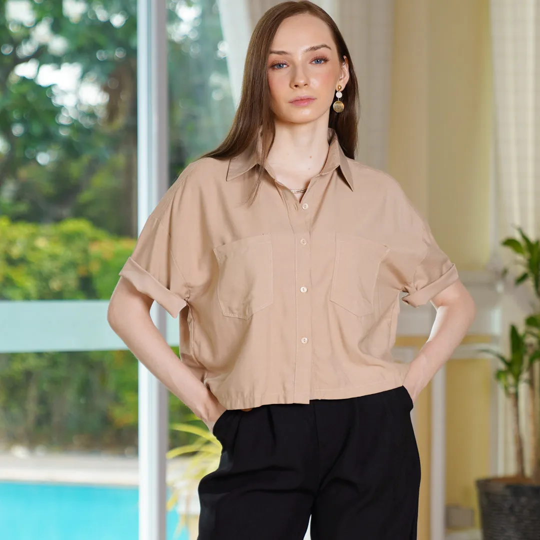 Dahlia Boxy Crop Shirt