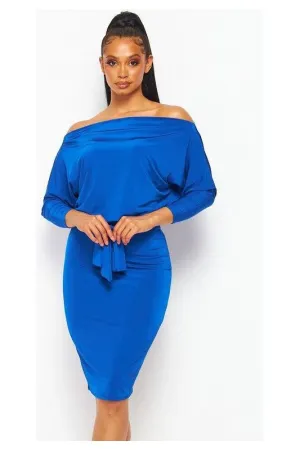 Dolman Sleeve Midi Dress