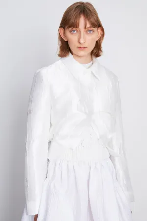 FLYNN | JACKET PLUME JACQUARD WHITE