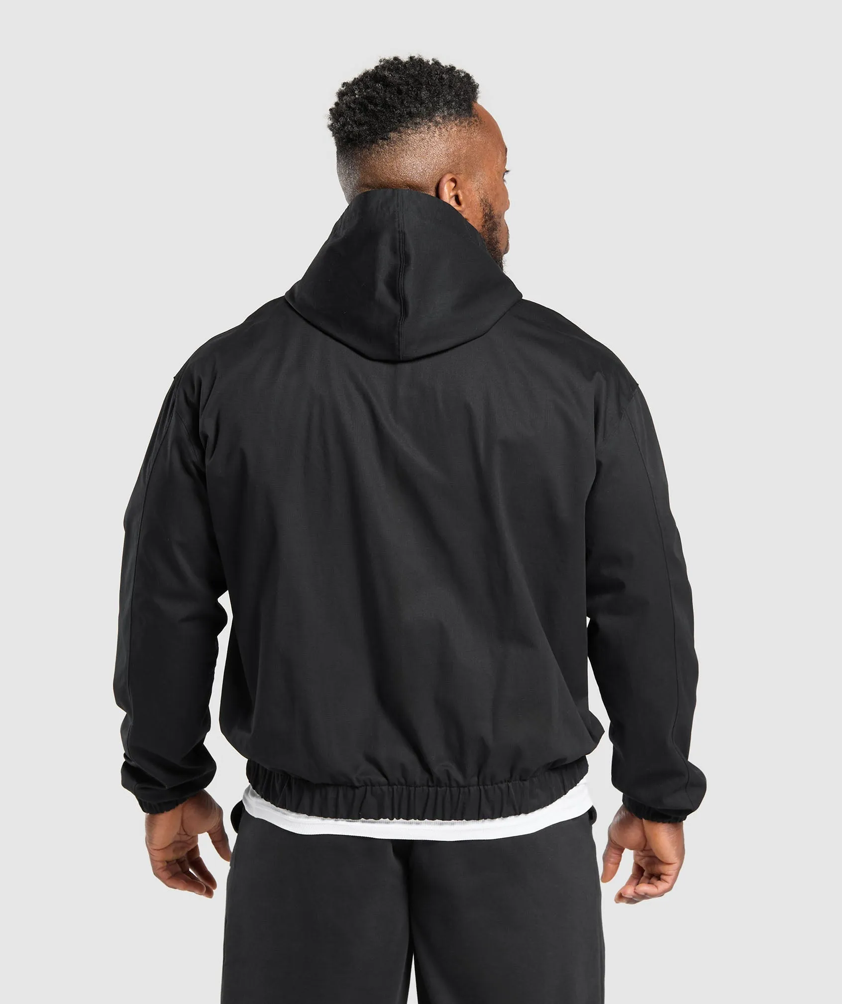 Gymshark Oversized Hooded Jacket - Black