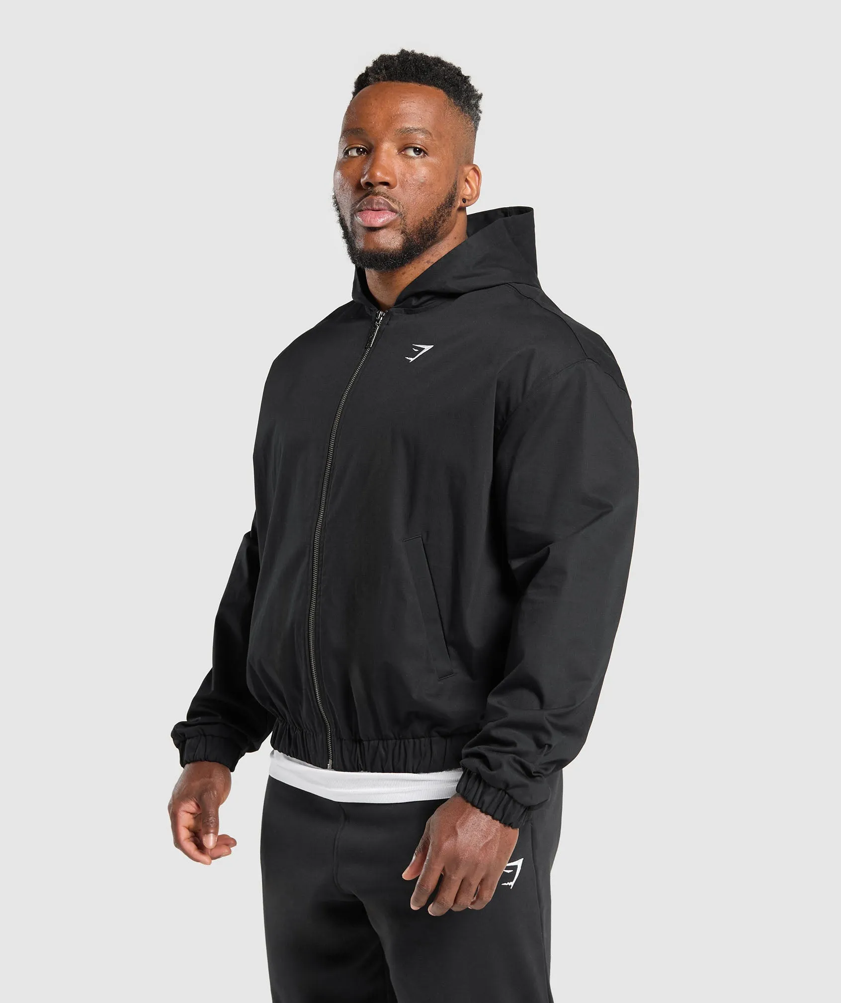 Gymshark Oversized Hooded Jacket - Black