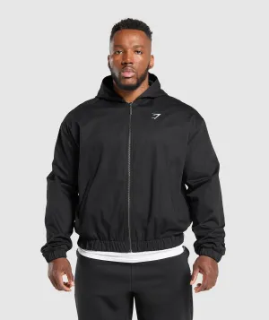 Gymshark Oversized Hooded Jacket - Black