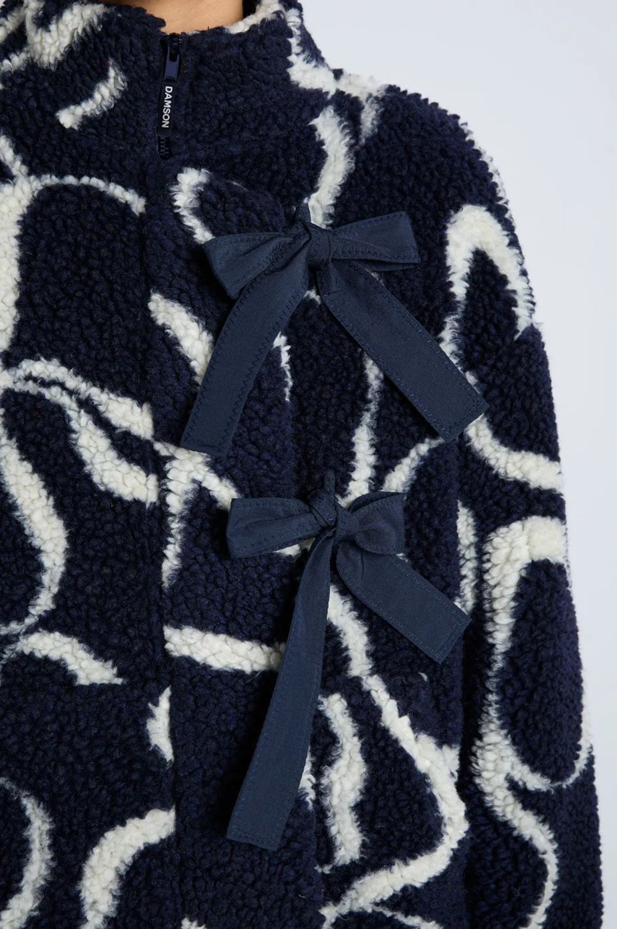 Ingrid Borg Jacket Navy Bows