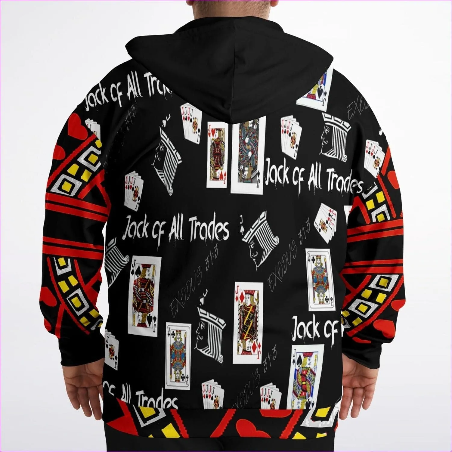 Jack Of All Trades Men's Zip Hoodie Voluptuous ( ) Size