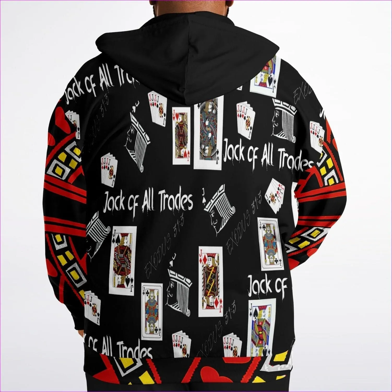 Jack Of All Trades Men's Zip Hoodie Voluptuous ( ) Size