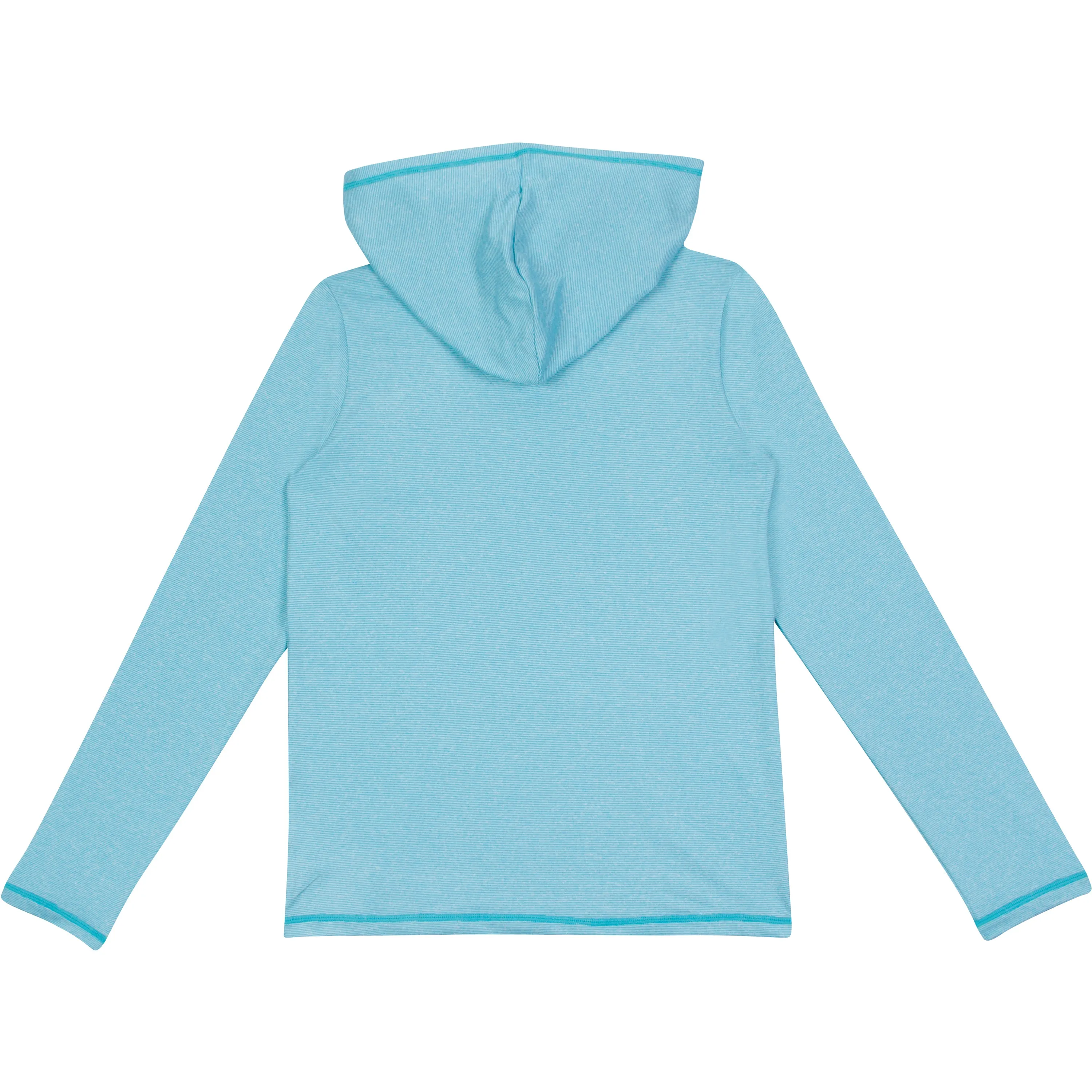 Kids Long Sleeve Hoodie - Aqua Blue