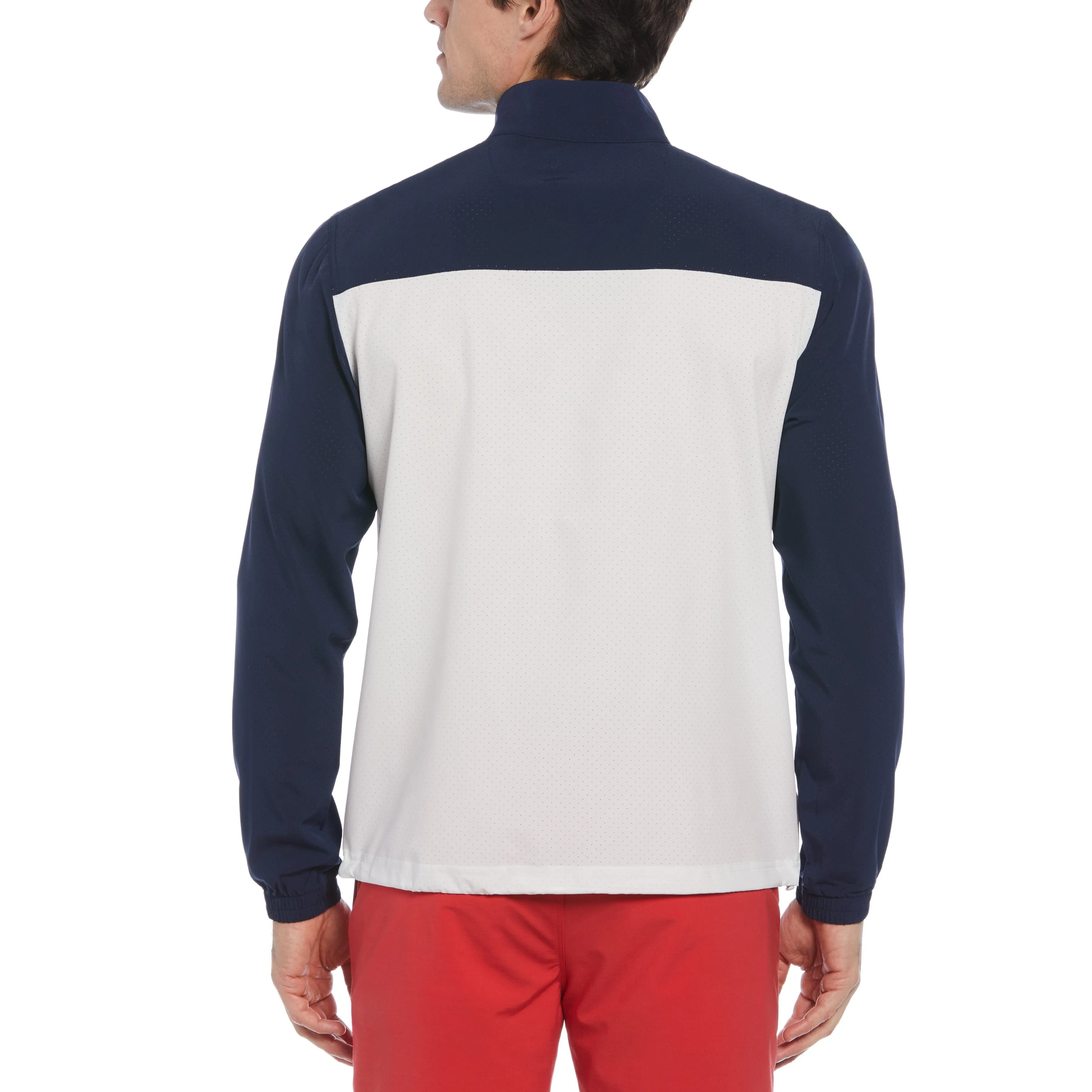 Lightweight 1/4 Zip Color Block Golf Windbreaker