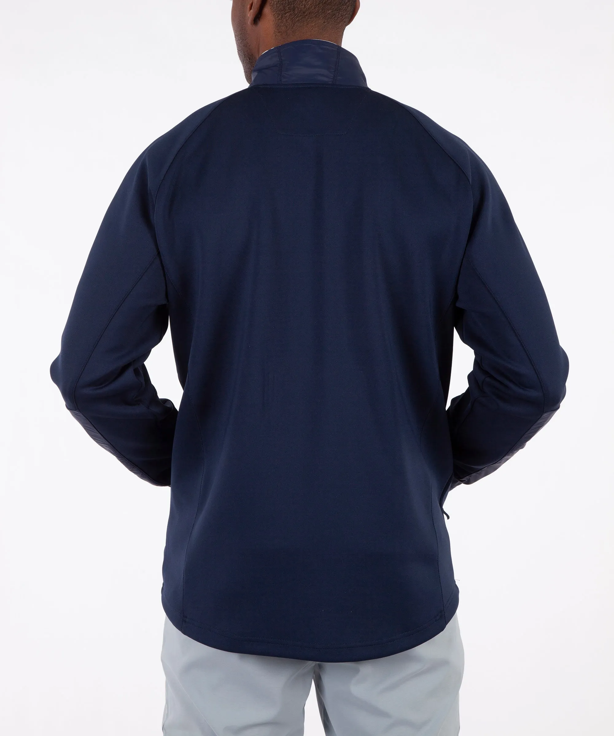 Optimized title: Mens Thermal Stretch Half-Zip Duke Hybrid Pullover