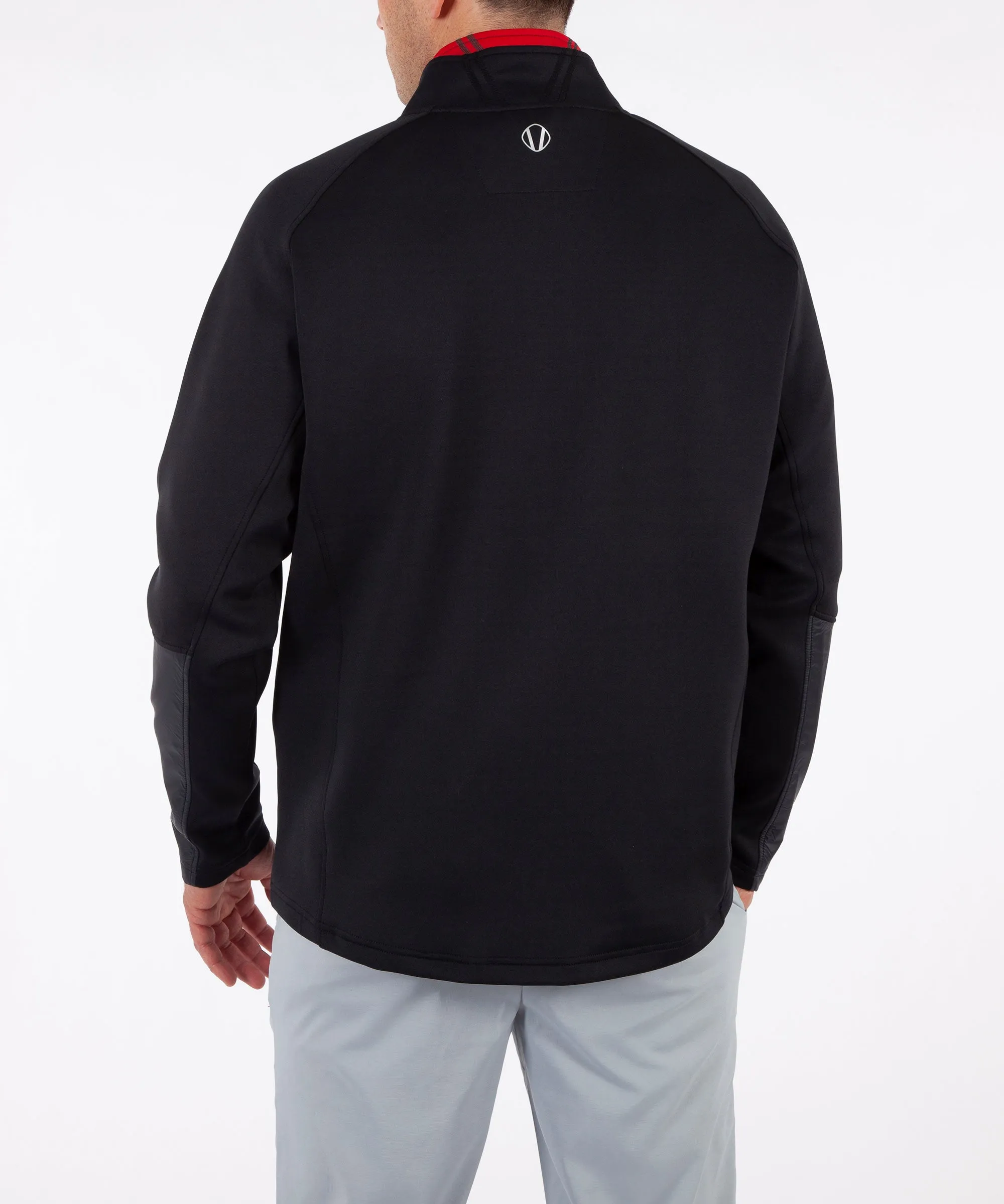 Optimized title: Mens Thermal Stretch Half-Zip Duke Hybrid Pullover