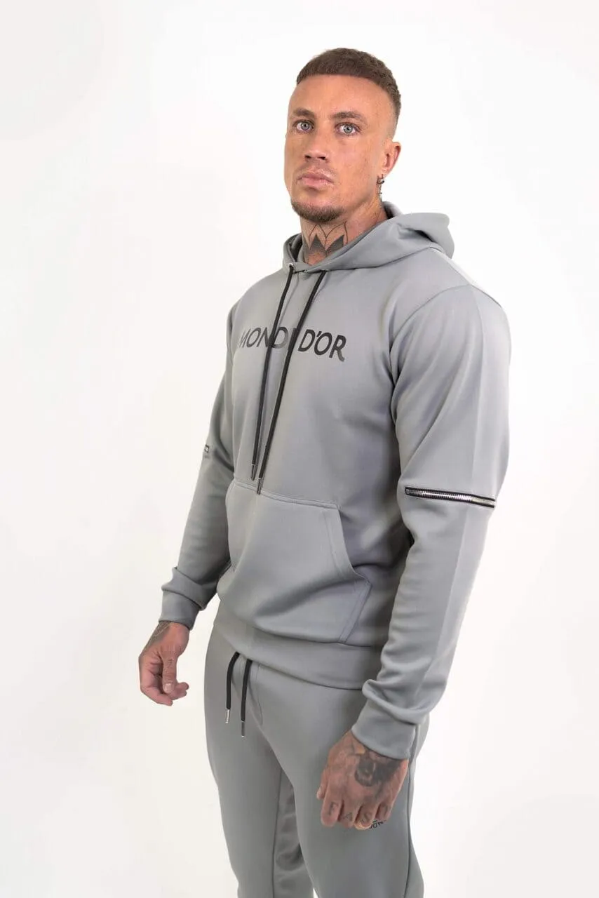 Men's Grey 2 Piece Tracksuit Set