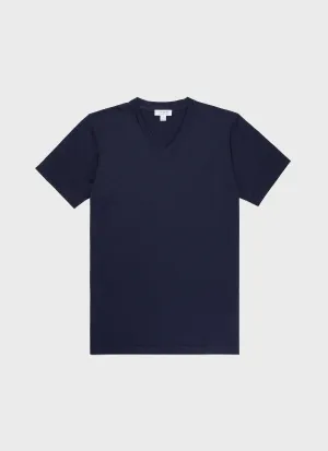 Men's Riviera V-neck T-shirt in Navy