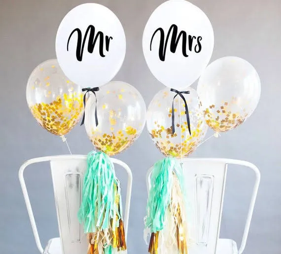 MR & MRS BALLOON SETS