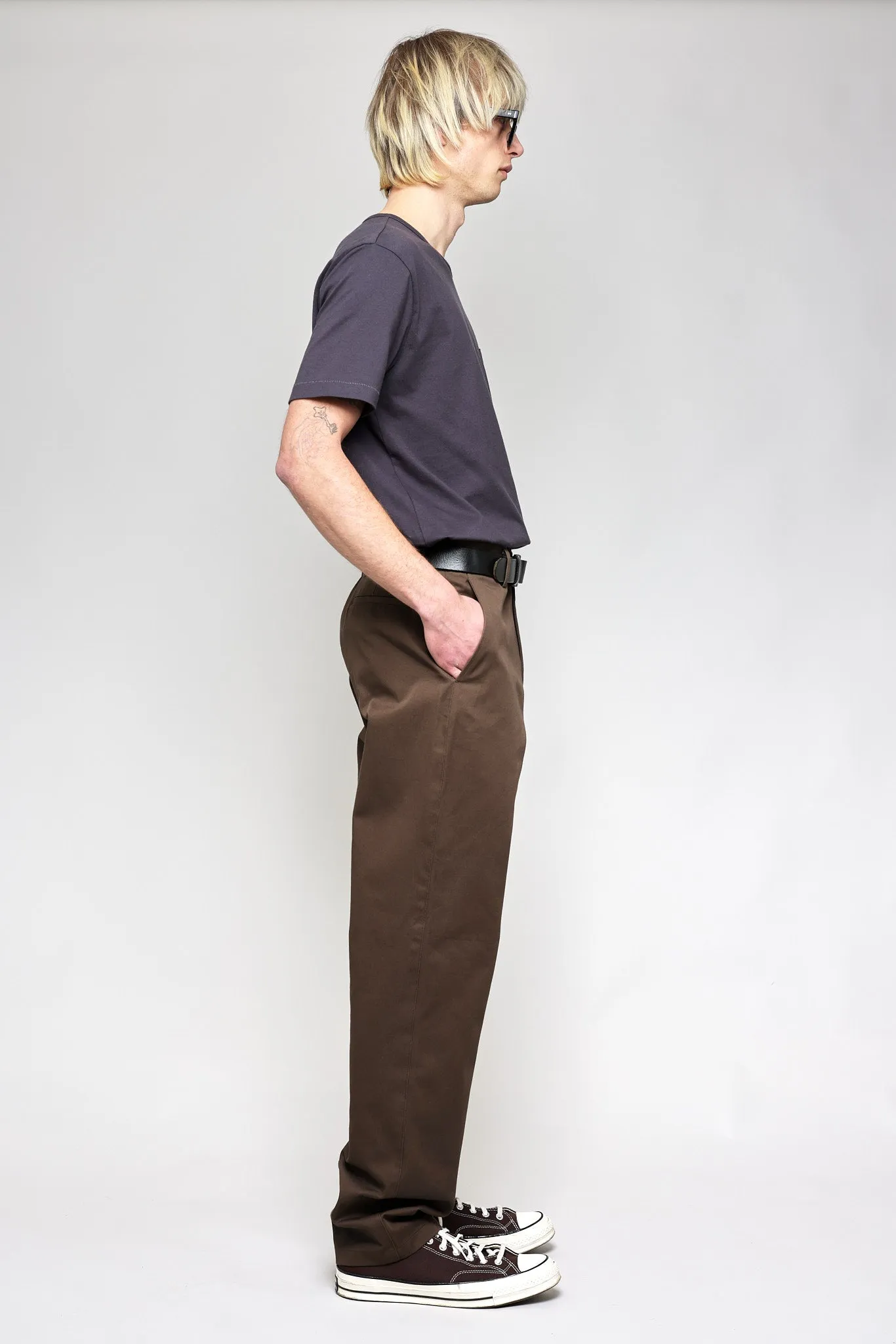 NS1203-2 Japanese Chino Compact Twill in Taupe