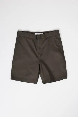 NS1205-4 Japanese Chino Shorts High Density Twill in Charcoal