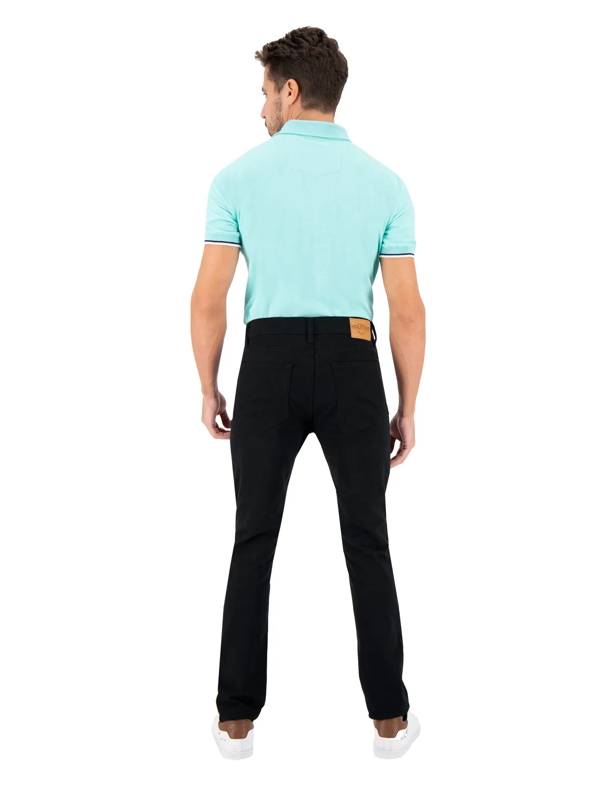 Pantalón de Gabardina Jean Cut Slim Fit - Negro