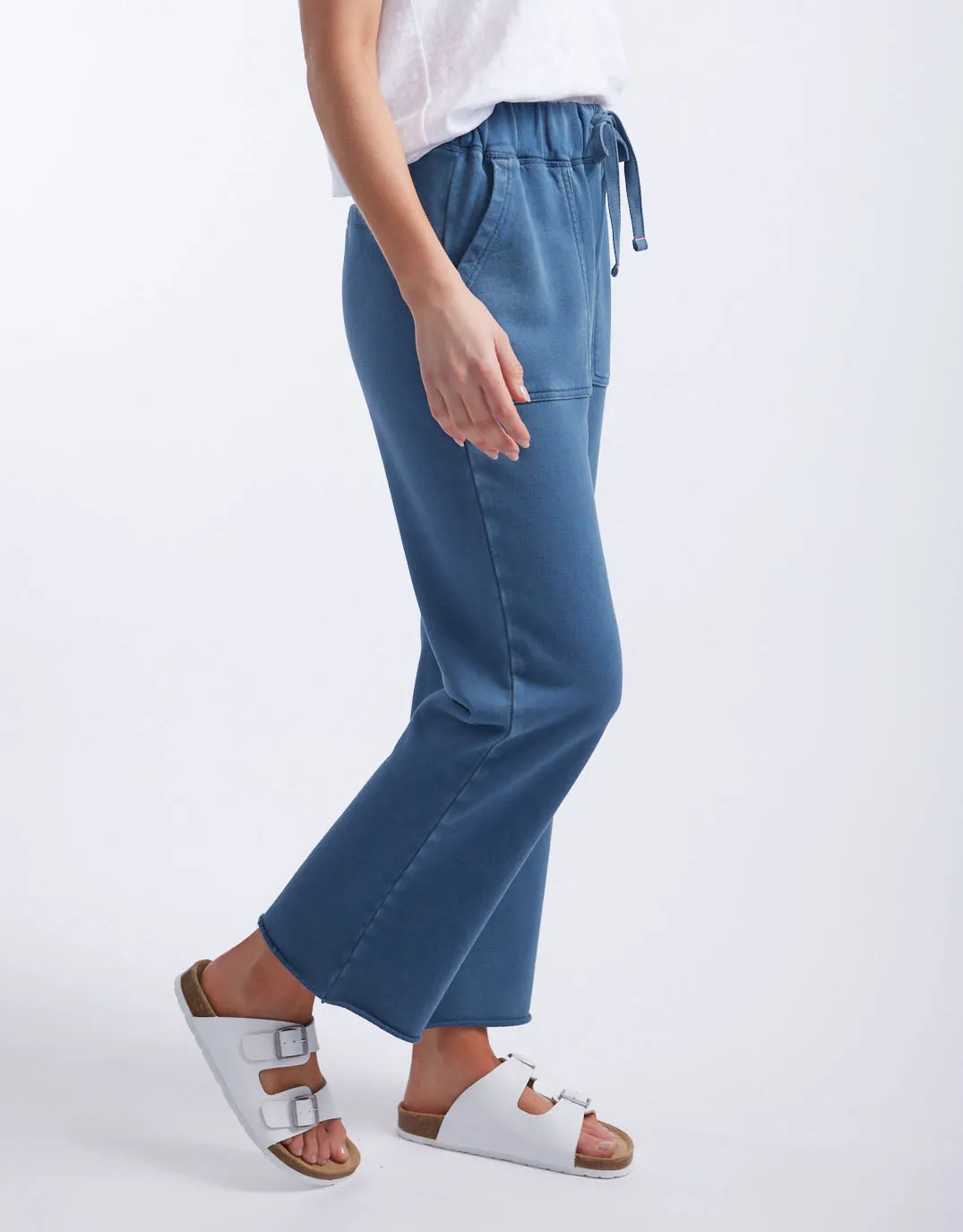 Raw Edge Lounge Pant - Denim