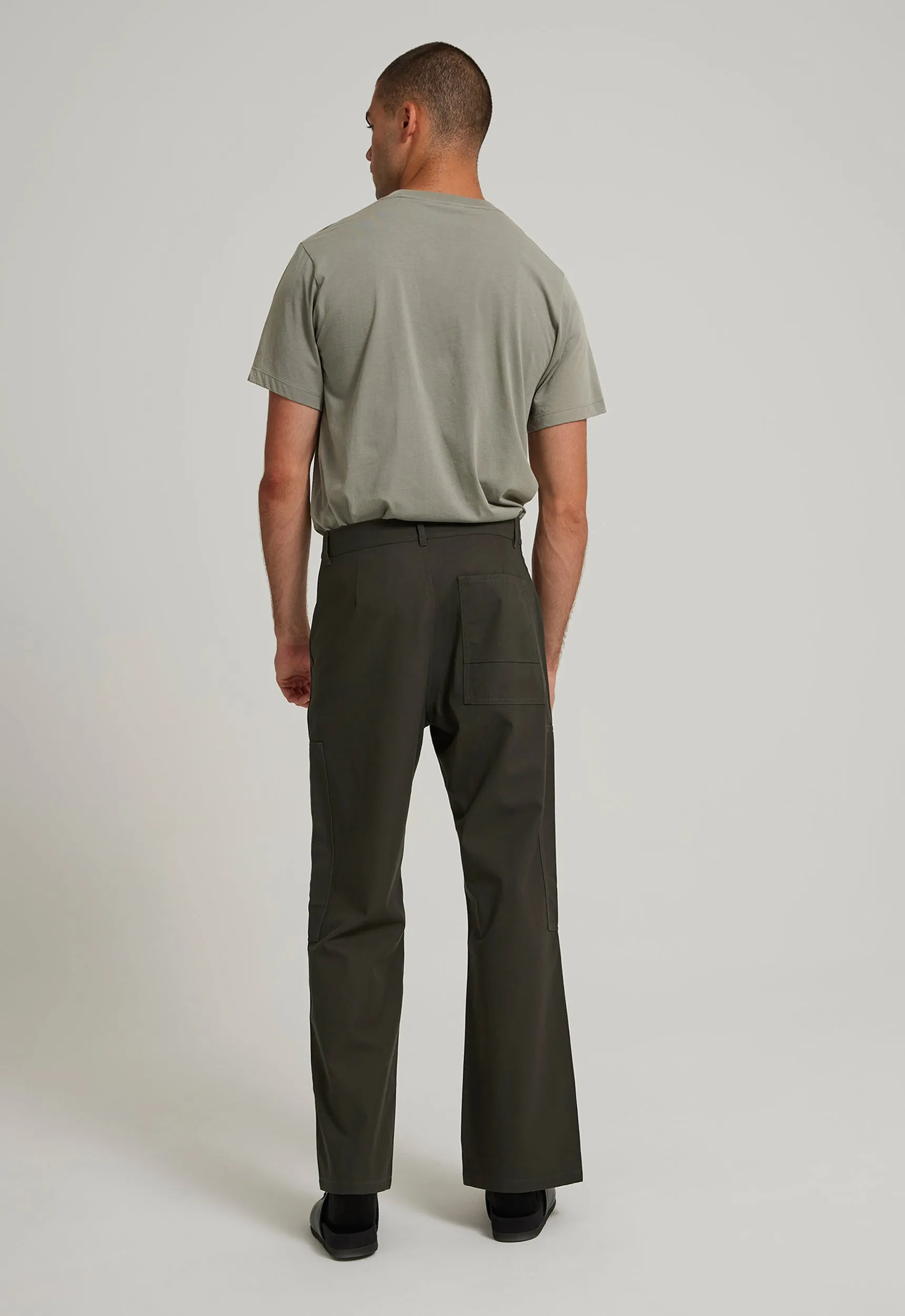 Richard Cotton Pant - Charcoal