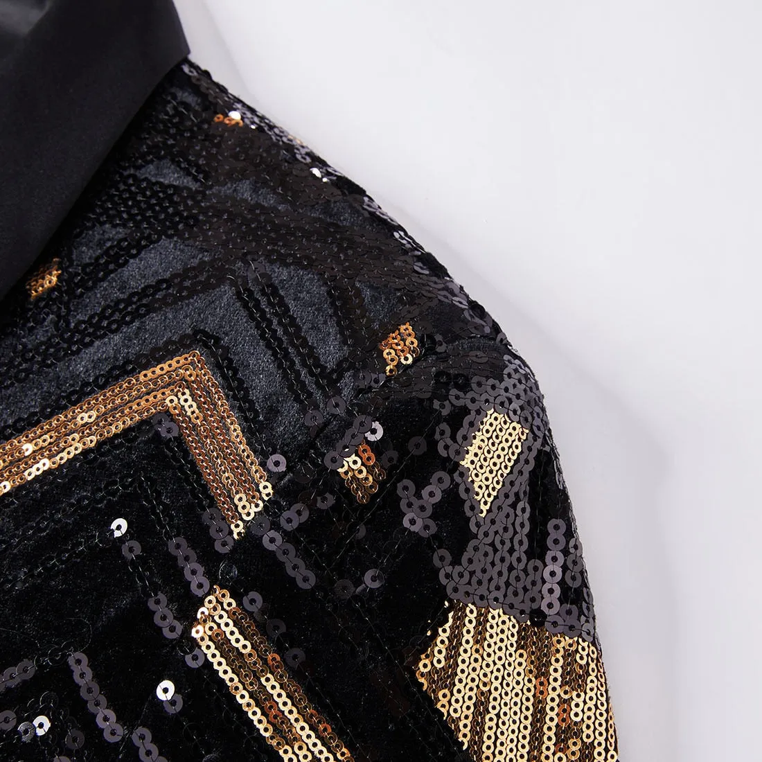 The Baptiste Sequin Slim Fit Blazer Suit Jacket