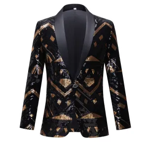 The Baptiste Sequin Slim Fit Blazer Suit Jacket