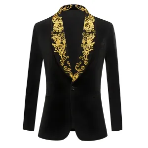 The Hadrianus Embroidered Slim Fit Tuxedo Blazer Suit Jacket