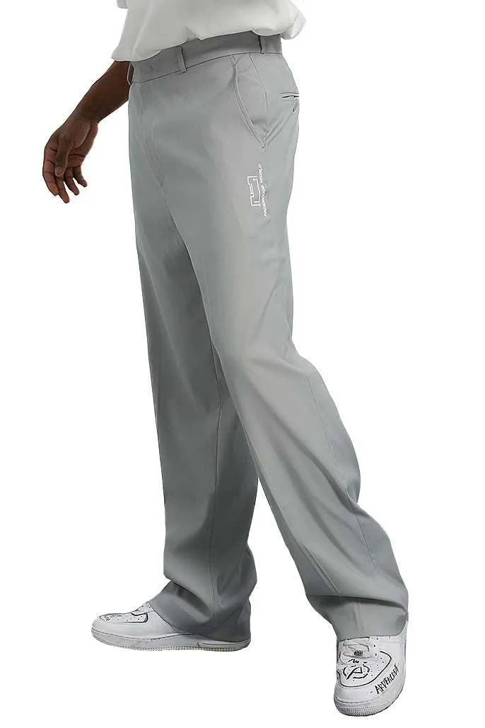 Unisex Ash Grey Loose-Fit Suit Pants