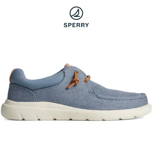 Women's Captain's Moc Hemp Slip On Sneaker Blue (STS88241)