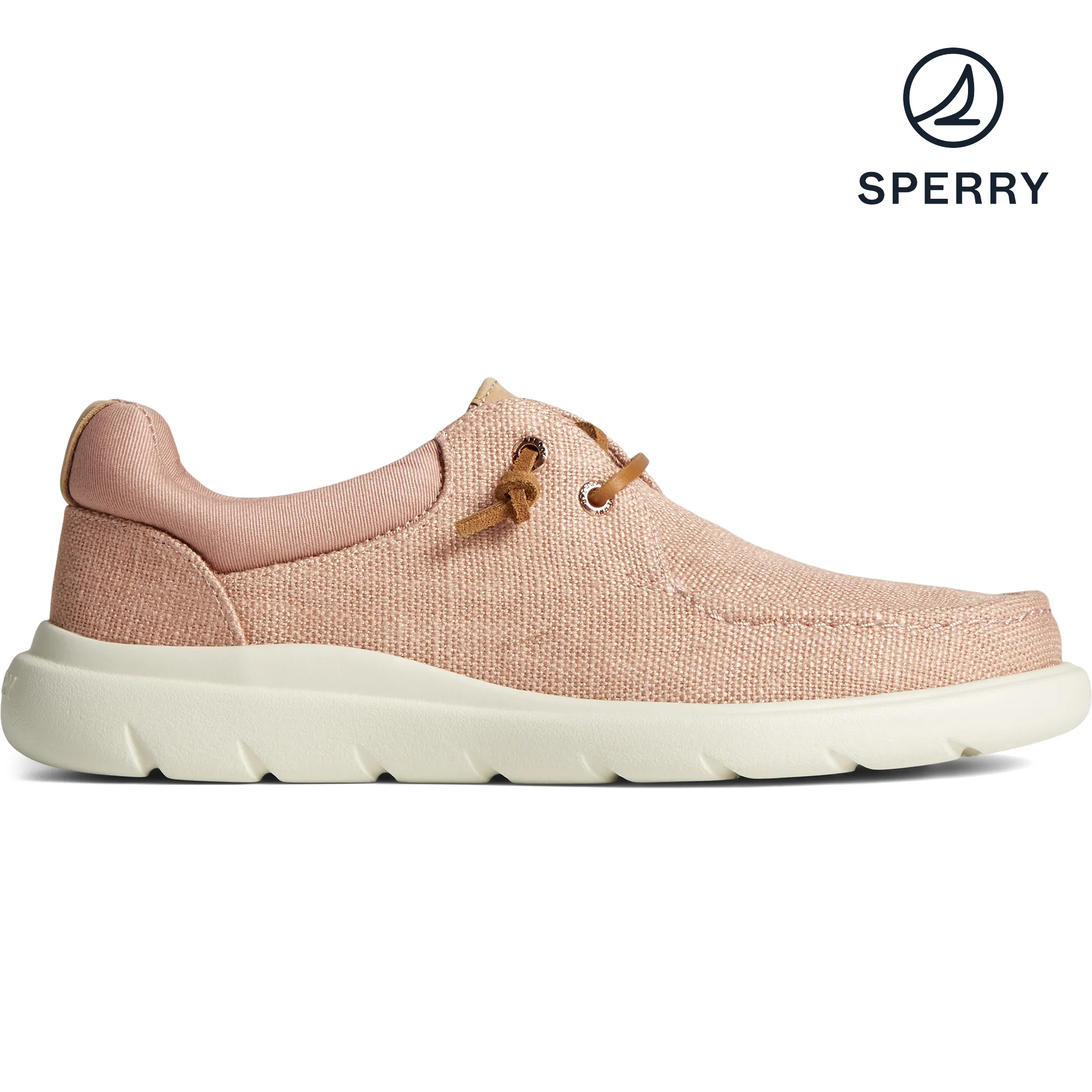 Women's Captain's Moc Hemp Slip On Sneaker - Rose (STS88242)