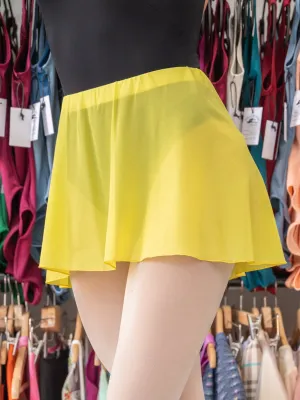 Yellow Pull-on Short Dance Skirt MP340